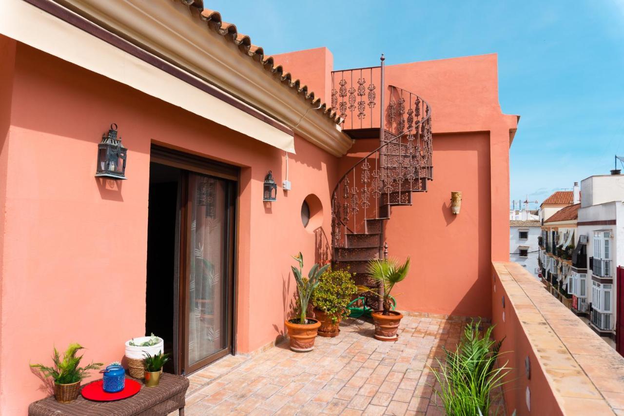 Apartamento Ático Imperial Centro Terraza Aire Solarium wifi a 2 minutos de la Plaza Cabildo Sanlúcar de Barrameda Exterior foto